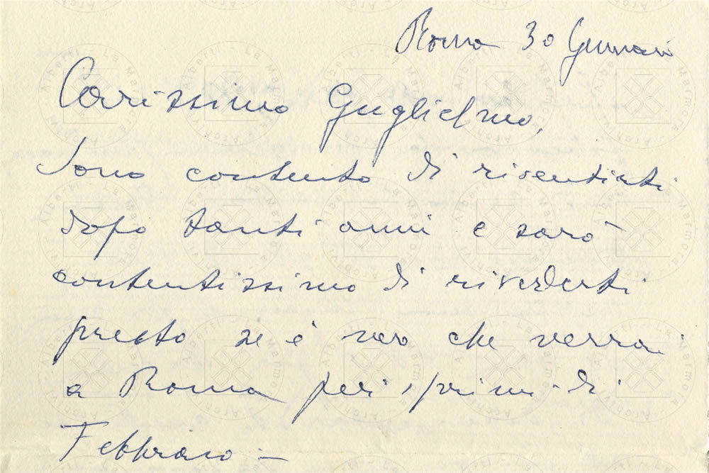 Da una lettera di Mario Camerini ad Alberti, 30 gennaio 1956